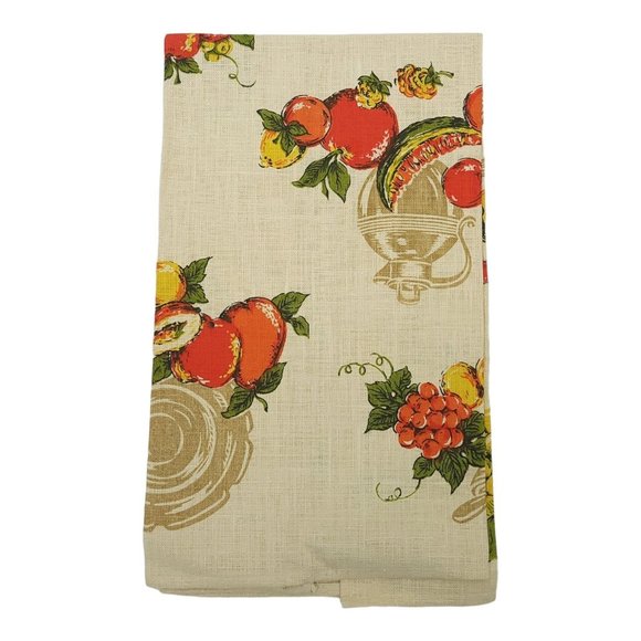 Parisian Prints Tea Towel Fruit Grapes Pears Apples All Pure Linen NOS USA Made - Picture 4 of 7